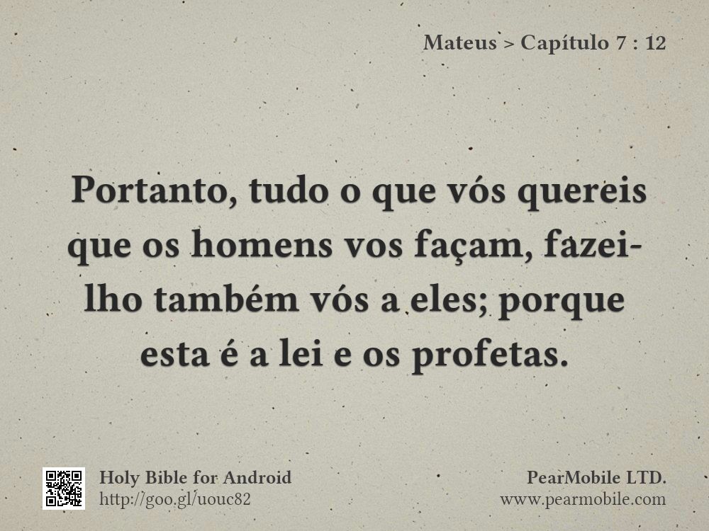 Mateus, Capítulo 7:12
